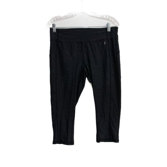 Danskin now Womens Black Compression Leggings Nylon & Polyester Blend Size M - Picture 1 of 8